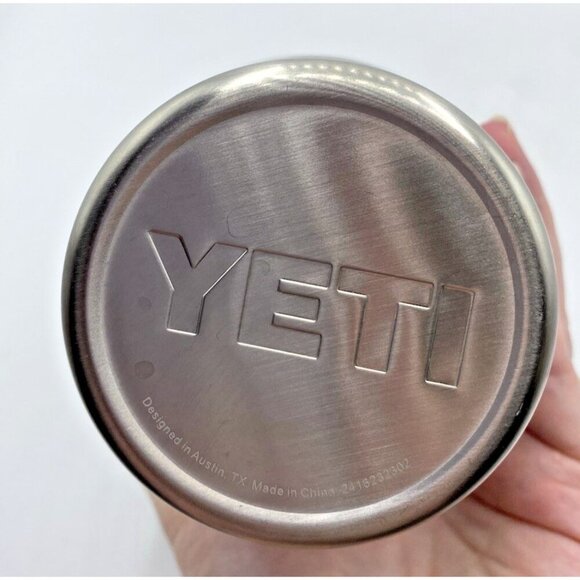 YETI Insulated Tumbler Lid Push In 32 Oz Quart Silver Stainless Steel Travel Cup - Picture 7 of 15